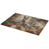 Thai Ridgeback Cooking in Kitchen Snijplank (Hoek)