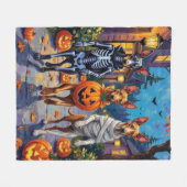 Thai Ridgeback Halloween-kostuum Fleece Deken (Voorkant (Horizontaal))