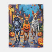 Thai Ridgeback Trick-or-Treating Halloween Costume Fleece Deken (Voorkant)
