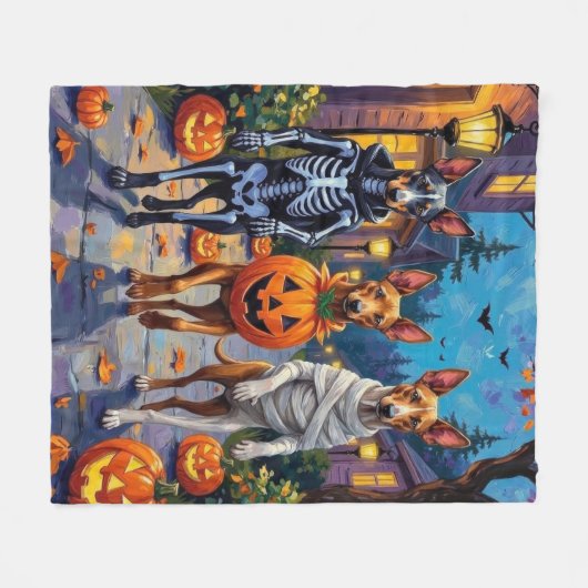 Thai Ridgeback Trick-or-Treating Halloween Costume Fleece Deken (Voorkant (Horizontaal))