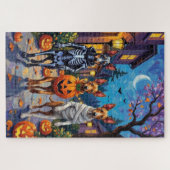 Thai Ridgeback Trick-or-Treating Halloween Costume Legpuzzel (Horizontaal)