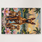 Thai Ridgeback Tropische Lotus Kunst Legpuzzel (Horizontaal)