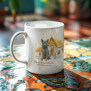 Thai Ridgeback Watercolor Hond Koffiemok