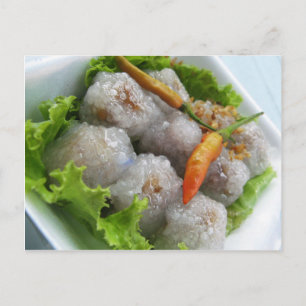 Thai Sago met Chili ... Thailand Street Food Briefkaart
