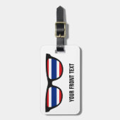 Thai Shades aangepaste bagagelabel (Voorkant verticaal)