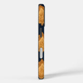 Thai Silk inspired Pattern in Gold Case-Mate iPhone Case (Achterkant / Rechts)