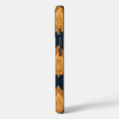 Thai Silk inspired Pattern in Gold Case-Mate iPhone Case (Achterkant / Links)