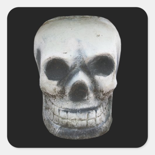 Thai Skull Vierkante Sticker (Voorkant)