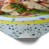 Thai Spicy Sausage Salad ... Asian Street Food Poster (Hoek)