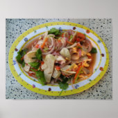 Thai Spicy Sausage Salad ... Asian Street Food Poster (Voorkant)