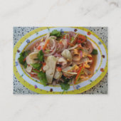 Thai Spicy Sausage Salad ... Asian Street Food Visitekaartje (Achterkant)