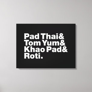 Thai Street Food Canvas Afdruk