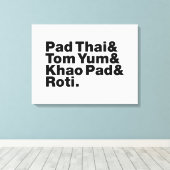 Thai Street Food Canvas Afdruk (Insitu (Houten vloer))