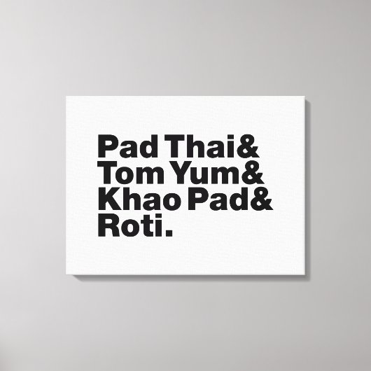 Thai Street Food Canvas Afdruk (Voorkant)