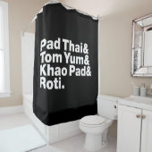 Thai Street Food Douchegordijn (In situ)