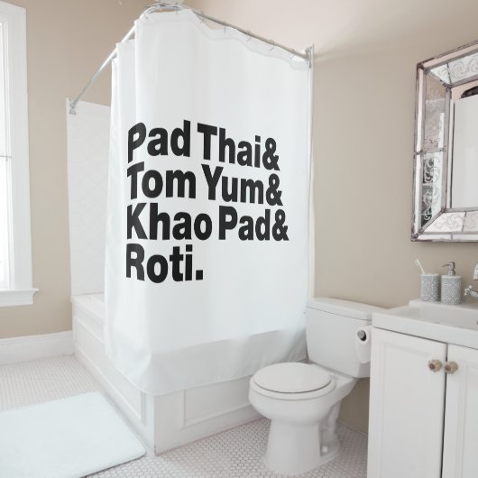 Thai Street Food Douchegordijn (In situ)