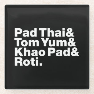 Thai Street Food Glazen Onderzetter