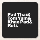 Thai Street Food Kartonnen Onderzetters (Voorkant)