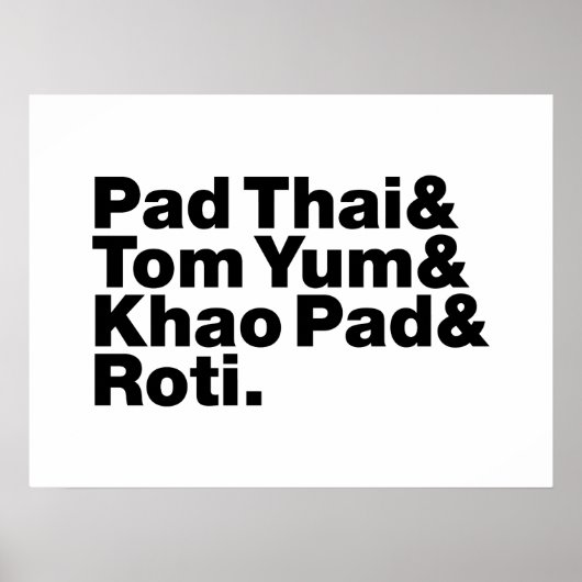 Thai Street Food Poster (Voorkant)