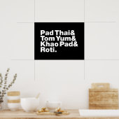 Thai Street Food Poster (Keuken)