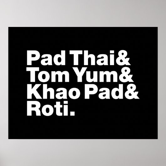 Thai Street Food Poster (Voorkant)
