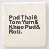Thai Street Food Stenen Onderzetter (Voorkant)