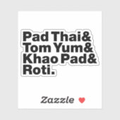 Thai Street Food Sticker (Vel)