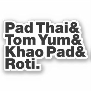 Thai Street Food Sticker