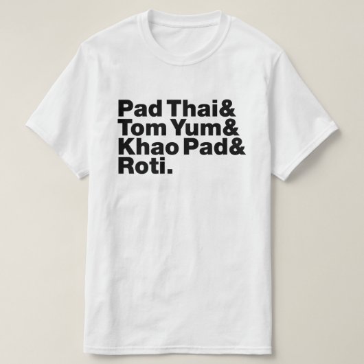 Thai Street Food T-shirt (Design voorkant)