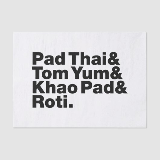 Thai Street Food Tissuepapier (Voorkant)