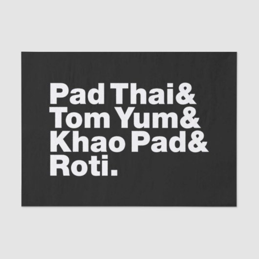 Thai Street Food Tissuepapier (Voorkant)