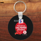 Thai Style Chili Pepper Crushed Halloween Sce Cost Sleutelhanger (Voorkant)