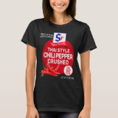 Thai Style Chili Pepper Crushed Halloween Sce Cost T-shirt (Voorkant)