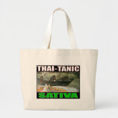 THAI-TANIC SATIVA GROTE TOTE BAG (Voorkant)