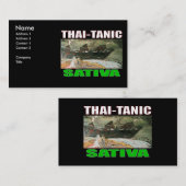 THAI TANISCHE SATIVA VISITEKAARTJE (Voorkant / Achterkant)