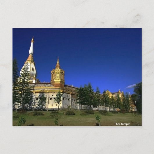 Thai tempel briefkaart (Voorkant)