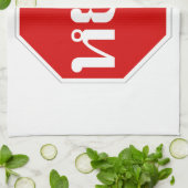 Thai Traffic STOP ⚠ YOOT in het Thaise ⚠ Theedoek (Gevouwen)