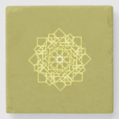 thai vierkant patroon van moderne grafische vormge stenen onderzetter (Voorkant)