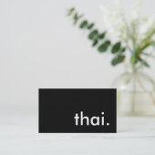 thai. visitekaartje (Staand voorkant)