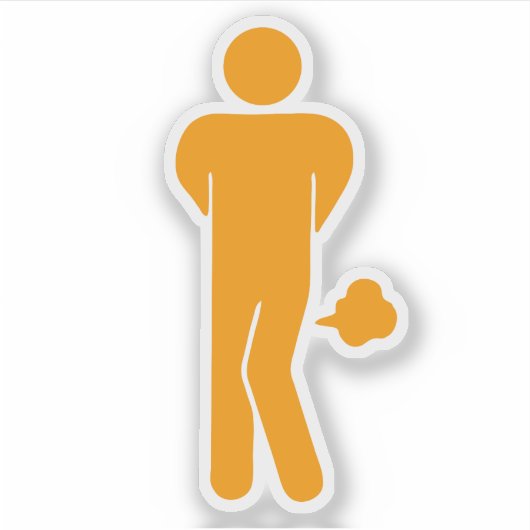 THAI-VOEDSEL KAN SPIEK ⚠ Funny Sign : Restrooms ⚠ Sticker (Voorkant)