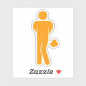 THAI-VOEDSEL KAN SPIEK ⚠ Funny Sign : Restrooms ⚠ Sticker (Vel)