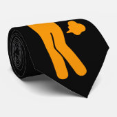 THAI-VOEDSEL KAN SPIEK ⚠ Funny Sign : Restrooms ⚠ Stropdas (Opgerold)