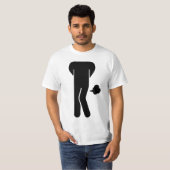 THAI-VOEDSEL KAN SPIEK ⚠ Funny Sign : Restrooms ⚠ T-shirt (Voorkant volledig)