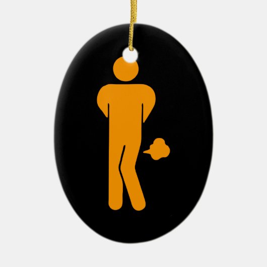 THAI-VOEDSEL KAN SPIEK ⚠ Funny Sign zijn : ⚠ Keramisch Ornament (Voorkant)