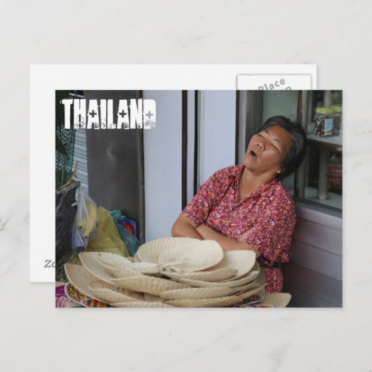 Thai Woman Briefkaart (Voorkant / Achterkant)
