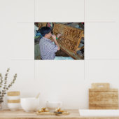 Thai Wood Carving Chiang Mai Thailand Poster (Keuken)