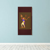 Thaidanser - man canvas afdruk (Insitu (Houten vloer))