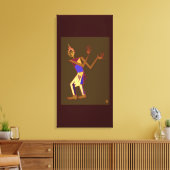 Thaidanser - man canvas afdruk (Insitu (Woonkamer))