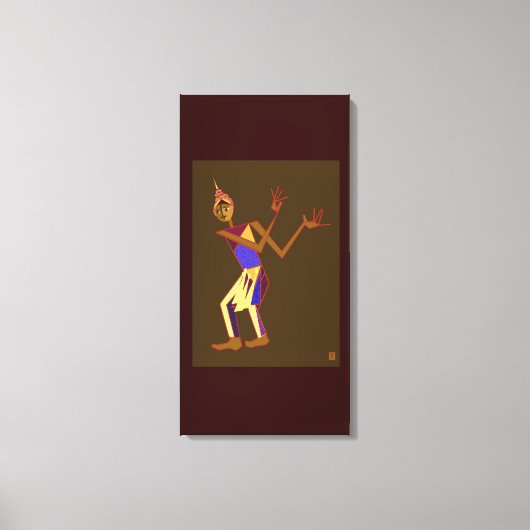 Thaidanser - man canvas afdruk (Voorkant)