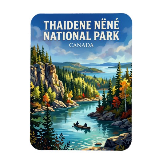 Thaidene Nëné Nationaal Park Canada Magneet (Verticaal)